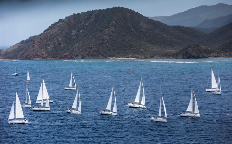 Bareboats racing on the picturesque Rendezvous course on Antigua Sailing Week English Harbour Rum Race Day 1 - photo © Paul Wyeth / www.pwpictures.com