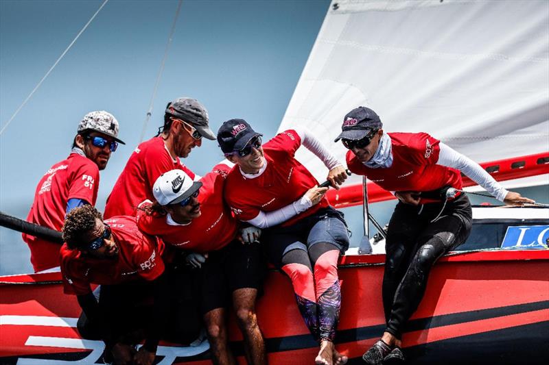 GFA Caraibes - La Morrigane from Martinique on Locman Italy Women's Race Day at Antigua Sailing Week photo copyright Paul Wyeth / www.pwpictures.com taken at Antigua Yacht Club and featuring the IRC class