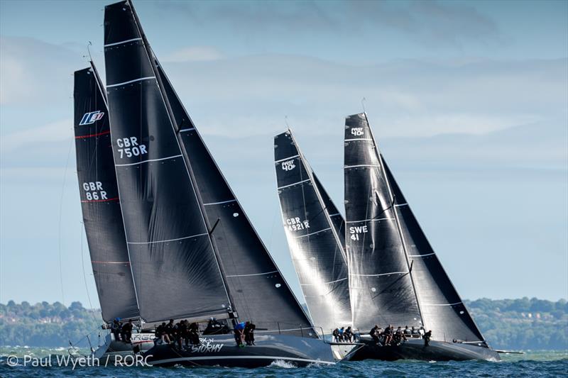 Action-packed racing on the Solent for the GP Zero fleet on RORC Vice Admiral's Cup Day 1 - photo © Paul Wyeth / www.pwpictures.com