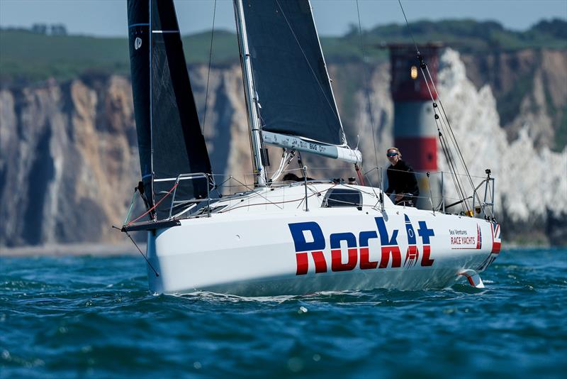 Team Rockitt (Dee Caffari and Shirley Robertson) in their Jeanneau Sunfast 3300 at the start of the De Guingand Bowl photo copyright Paul Wyeth taken at Royal Ocean Racing Club and featuring the IRC class