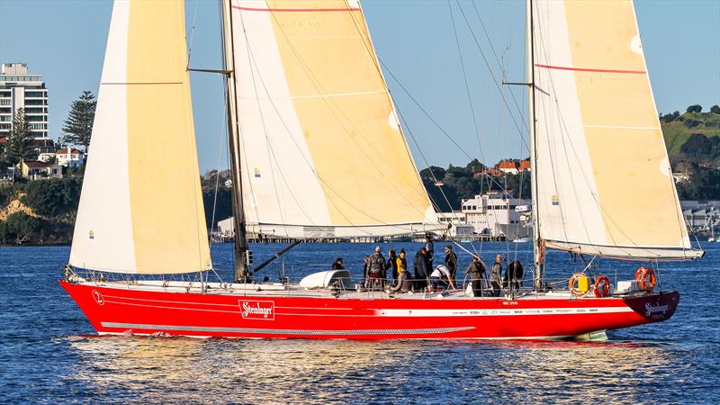 Steinlager 2 catches the late afternoon light - Start - Friday - May 27, 2022 photo copyright Richard Gladwell, Sail-World.com / nz taken at Royal New Zealand Yacht Squadron and featuring the IRC class