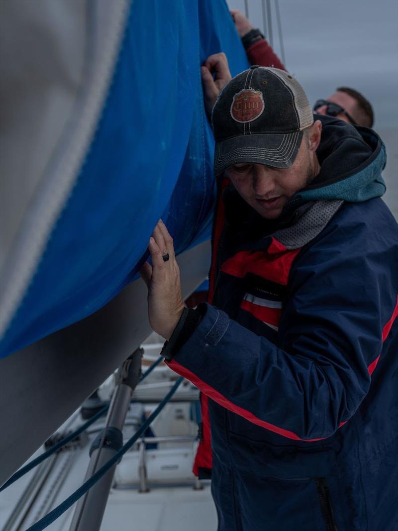 Cameron Walbin, a former US Marine with several combat tours was medically discharged after twelve years of active duty following injuries photo copyright American Odysseus Sailing Foundation taken at  and featuring the IRC class