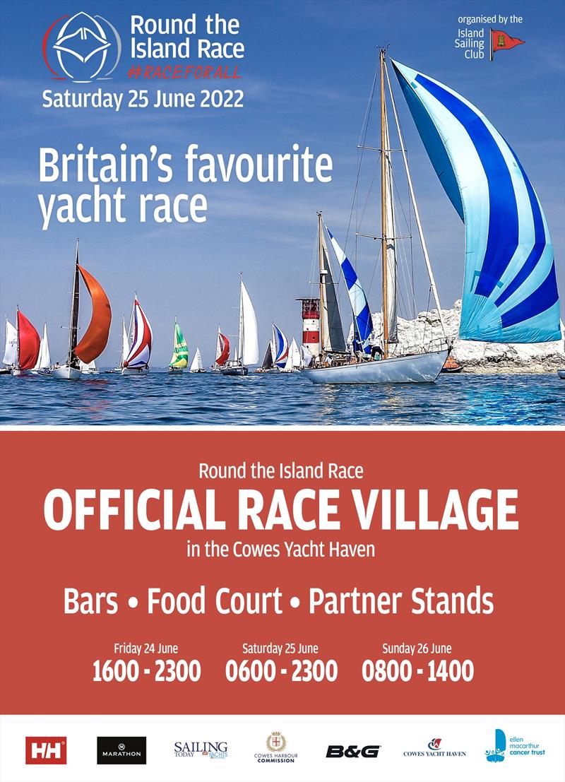 Official Race Village poster photo copyright RTI taken at Island Sailing Club, Cowes and featuring the IRC class