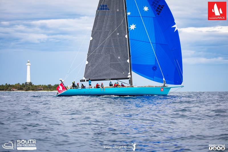 Anitpodes passes Amedee Island - 2022 Groupama Race photo copyright Nic Douglass @sailorgirlHQ taken at Cercle Nautique Calédonien and featuring the IRC class