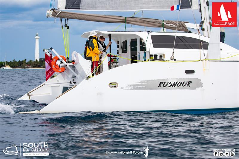 Rushour continues to lead the fleet in the Groupama Race - photo © Nic Douglass @sailorgirlHQ