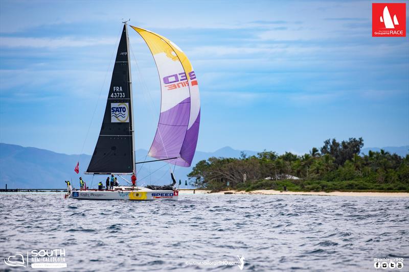Guilty Pleasures passes Amedee Island - 2022 Groupama Race - photo © Nic Douglass @sailorgirlHQ