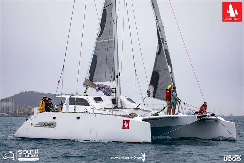 Rushour is due to cross the line after 2200 local - 2022 Groupama Race, day 4 - photo © Nic Douglass @sailorgirlHQ