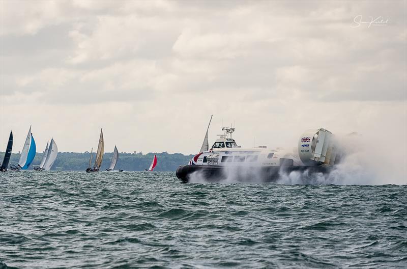 Sailing up the Eastern end of the Solent during the Round the Island Race 2022 - photo © Sam Kurtul / www.worldofthelens.co.uk