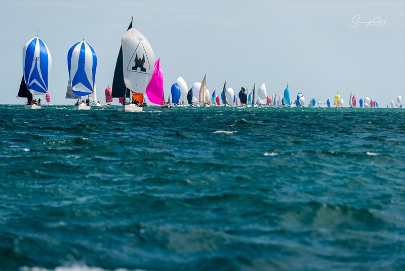 Sailing up the Eastern end of the Solent during the Round the Island Race 2022 - photo © Sam Kurtul / www.worldofthelens.co.uk