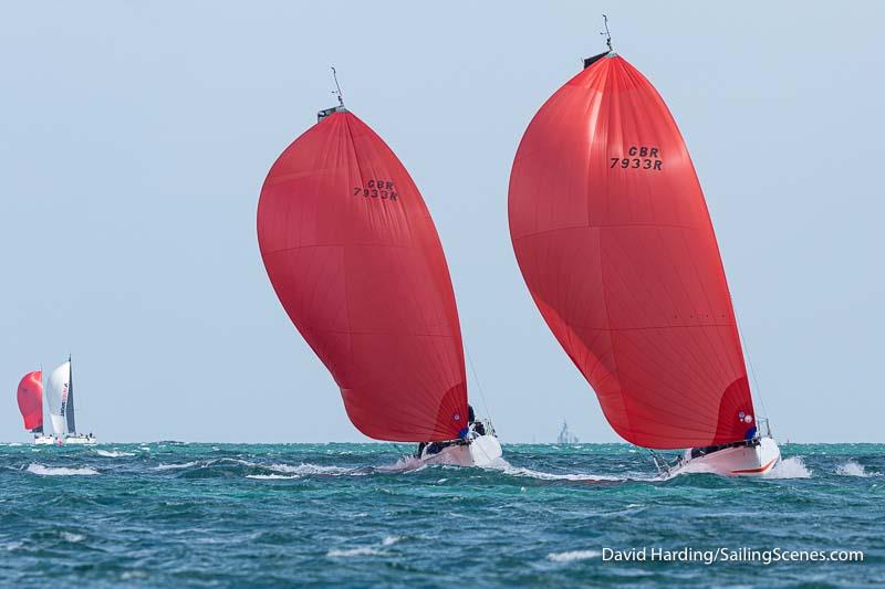 Fastrak X11, GBR7933R, Jeanneau Sun Fast 3300, during the during the Round the Island Race 2022 photo copyright David Harding / www.sailingscenes.com taken at Island Sailing Club, Cowes and featuring the IRC class