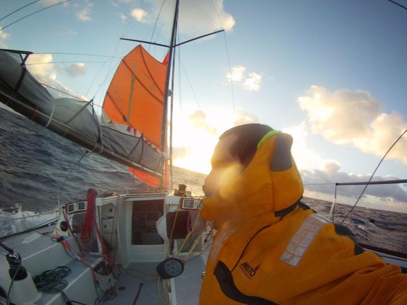 Fatigue during a storm near Cape Horn photo copyright Global Solo Challenge taken at  and featuring the IRC class