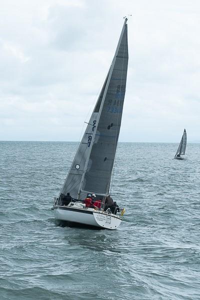 Golwg y Mor Keelboat Regatta at New Quay YC: Rodmar on the inside of a lift on port photo copyright P Thomas taken at New Quay Yacht Club and featuring the IRC class