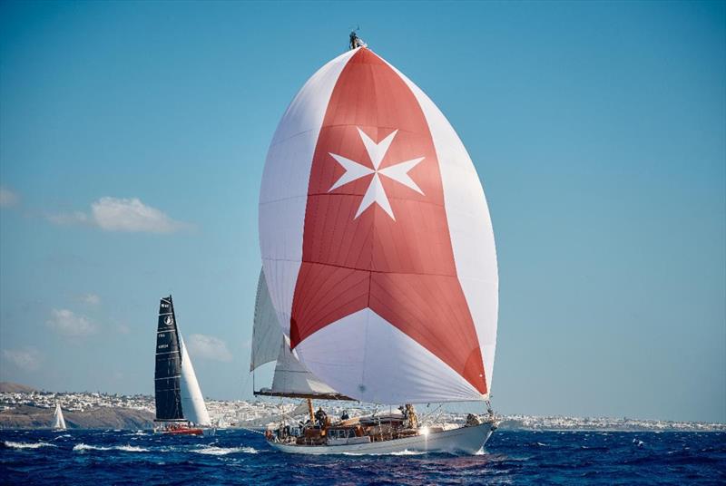 Baptiste Garnier's classic ketch Eugenia V at the start of the RORC Transatlantic Race - photo © James Mitchell / RORC