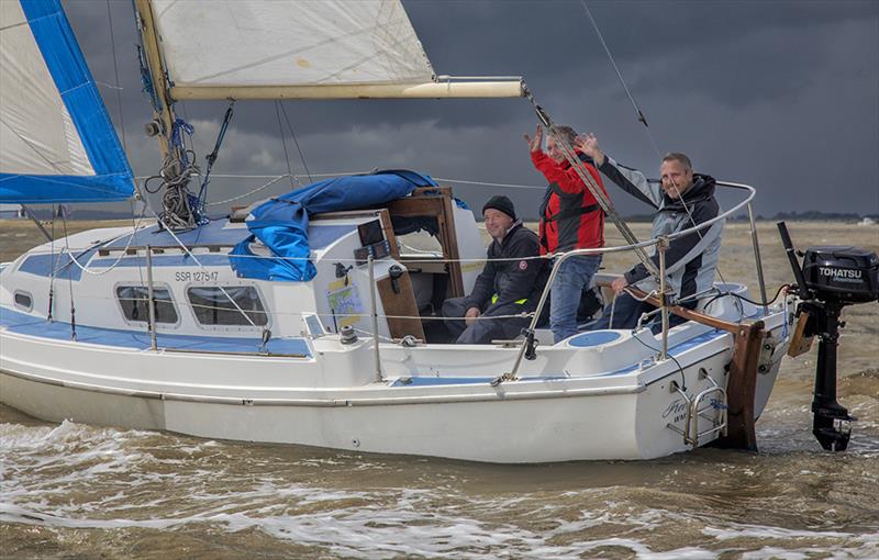 Happy sailors at Mersea Week photo copyright Chrissie Westgate taken at West Mersea Yacht Club and featuring the IRC class