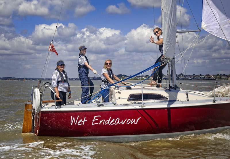 Girl Power at Mersea Week photo copyright Chrissie Westgate taken at West Mersea Yacht Club and featuring the IRC class