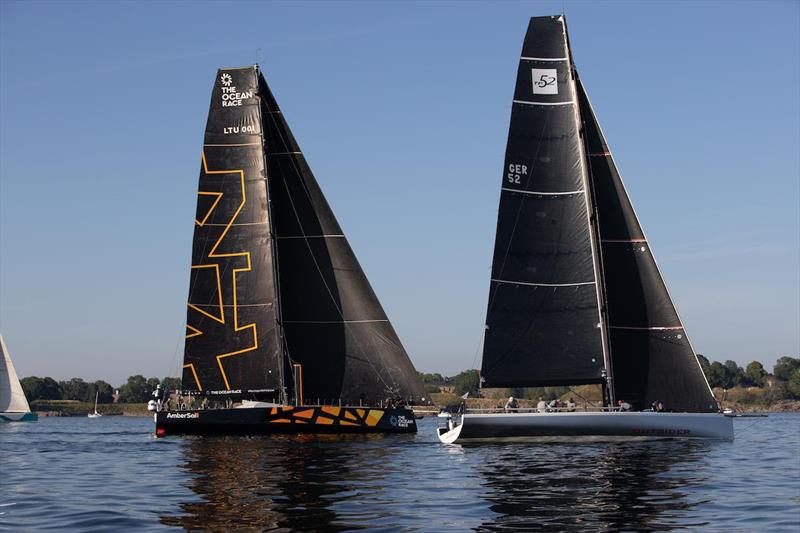 VO65 Ambersail 2 and TP52 Outsider at close quarters for the start of the Roschier Baltic Sea Race - photo © Pepe Korteniemi/pepe@photex.fi