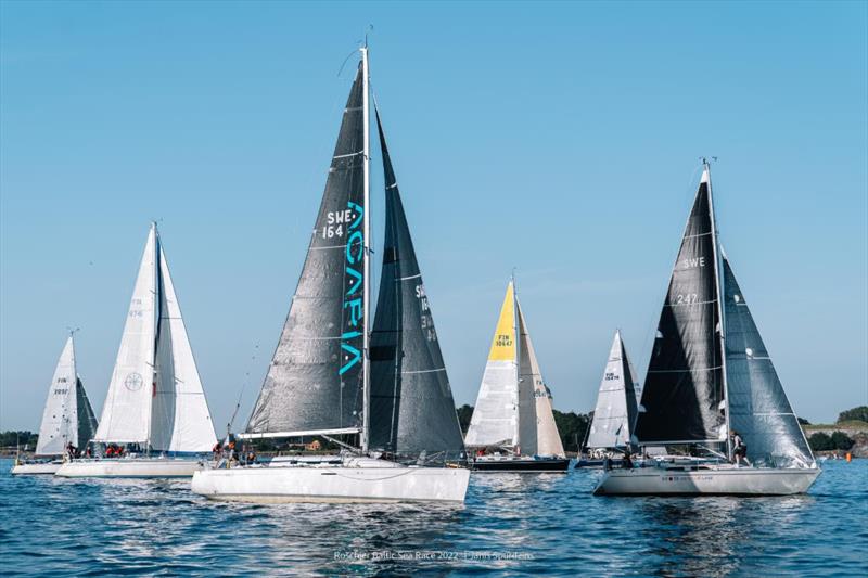 Olof Granander's Swedish First 40.7 Embla in IRC Two and the Two-Handed Albin Nova Team Mobline sailed by Paer Lindfors and Nadine Kugel  photo copyright Janis Spurdzins / www.janisspurdzins.com/sailing taken at Royal Ocean Racing Club and featuring the IRC class