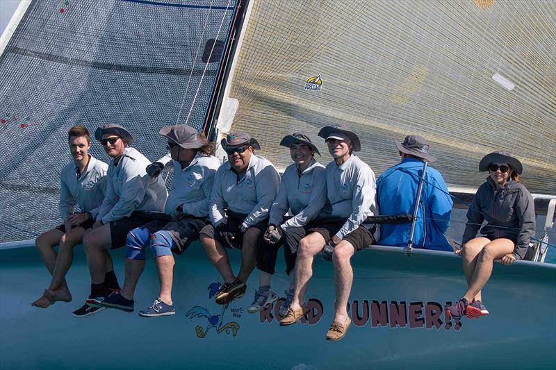 The Road Runner crew having a fast and fun time - Airlie Beach Race Week photo copyright Shirley Wodson taken at Whitsunday Sailing Club and featuring the IRC class