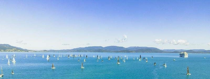 The fleet spread out today - Airlie Beach Race Week photo copyright Colours and Clouds Media taken at Whitsunday Sailing Club and featuring the IRC class