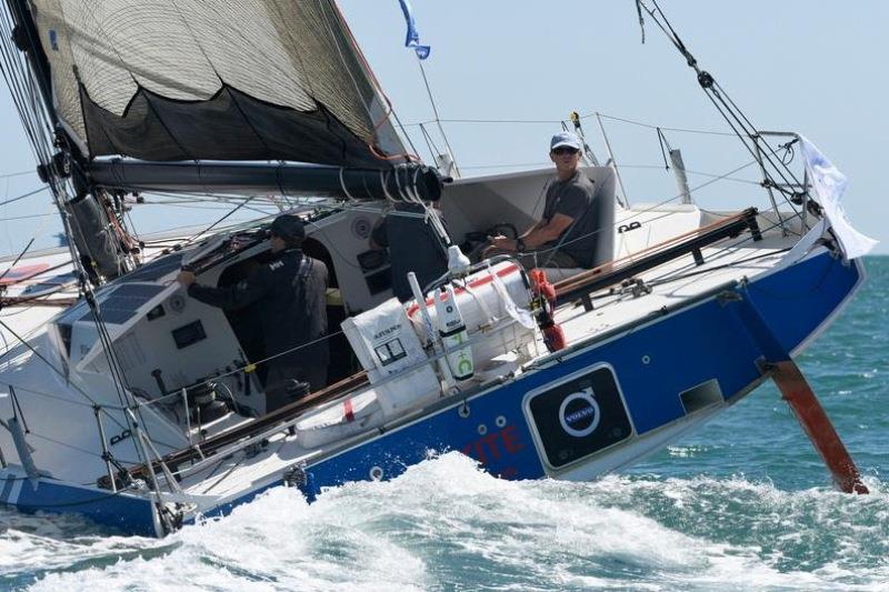 At 1000 BST on day nine of the race Greg Leonard's Kite and Tquila were both 30 miles from St Kilda achieving 10 knots of boat speed - 2022 Sevenstar Round Britain & Ireland Race, Day 9 photo copyright Paul Wyeth / pwpictures.com taken at Royal Ocean Racing Club and featuring the IRC class