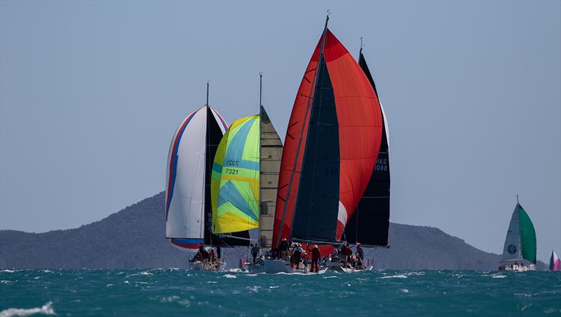 Performance Division 3 yachts enjoy a run - Airlie Beach Race Week photo copyright Shirley Wodson taken at Whitsunday Sailing Club and featuring the IRC class