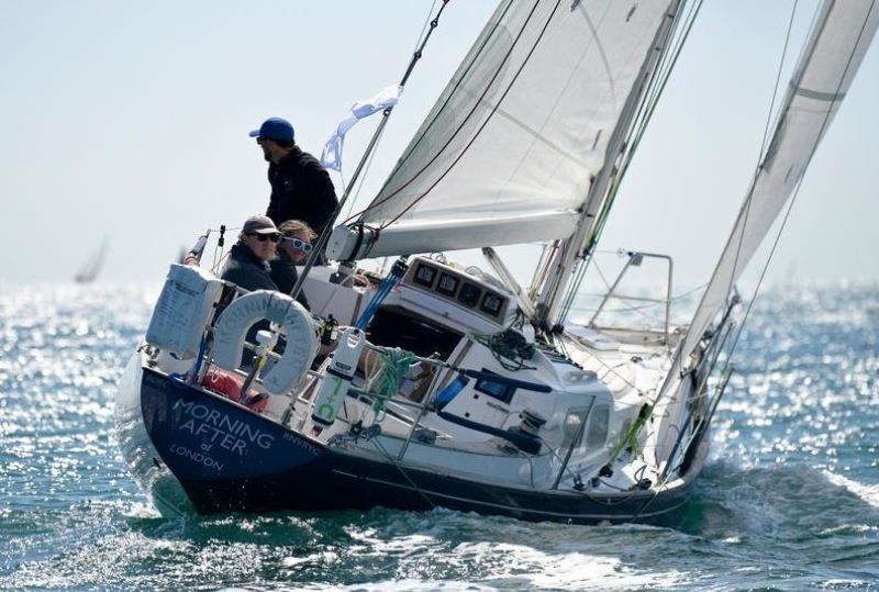 Stuart Greenfield's S&S 34 Morning After - 2022 Sevenstar Round Britain & Ireland Race, Day 11 photo copyright Rick Tomlinson / www.rick-tomlinson.com taken at Royal Ocean Racing Club and featuring the IRC class