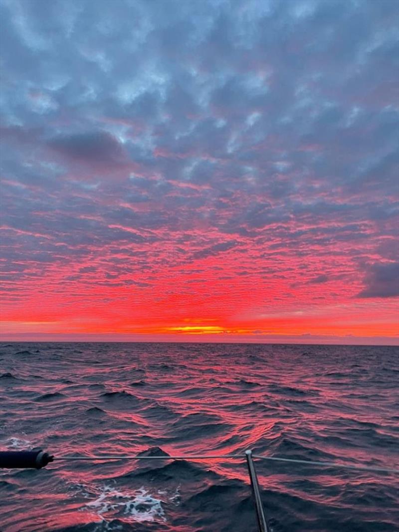 A glorious sunrise shot sent in by Louise Clayton racing on Stuart Greenfield's S&S 34 Morning After - photo © Louise Clayton