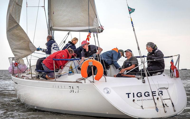 All hands on Tigger during Mersea Week 2022 photo copyright Chrissie Westgate taken at West Mersea Yacht Club and featuring the IRC class