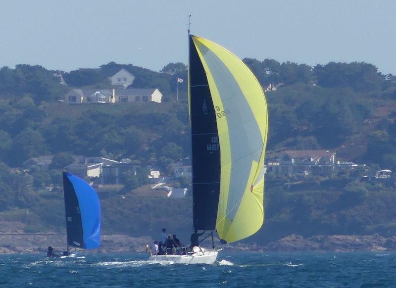 The Dog's and Jewel in St Ouen's Bay during the RCIYC Rossborough Round the Island Race 2022 - photo © Bill Harris