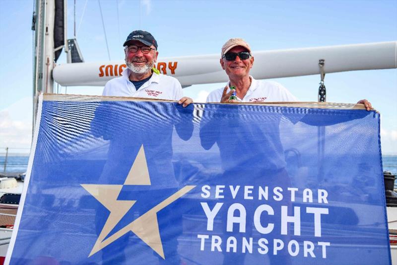 Dirk Lahmann & Willie Demeli happy to be in Cowes photo copyright James Tomlinson / RORC taken at Royal Ocean Racing Club and featuring the IRC class