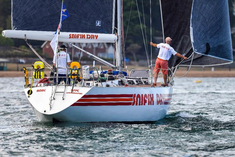 The Two-Handed German team of Dirk Lahmann & Willie Demeli on Snifix Dry photo copyright James Tomlinson / RORC taken at Royal Ocean Racing Club and featuring the IRC class