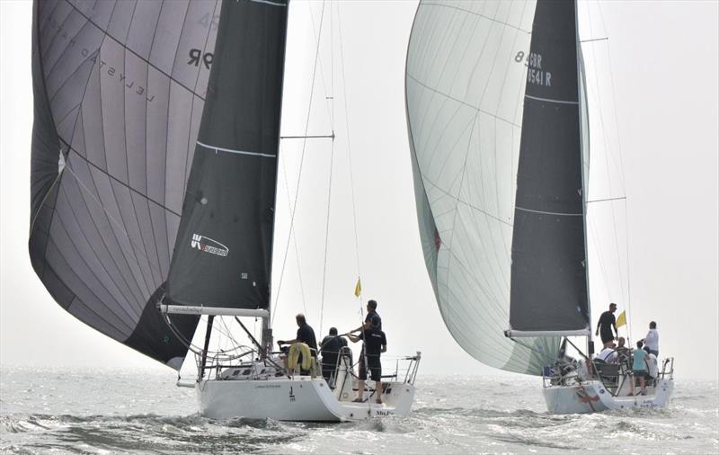 J/109s Majic and Jolly Jack Tar enjoy a duel in IRC Two on day 1 of the IRC European Championship - photo © Ineke Peltzer