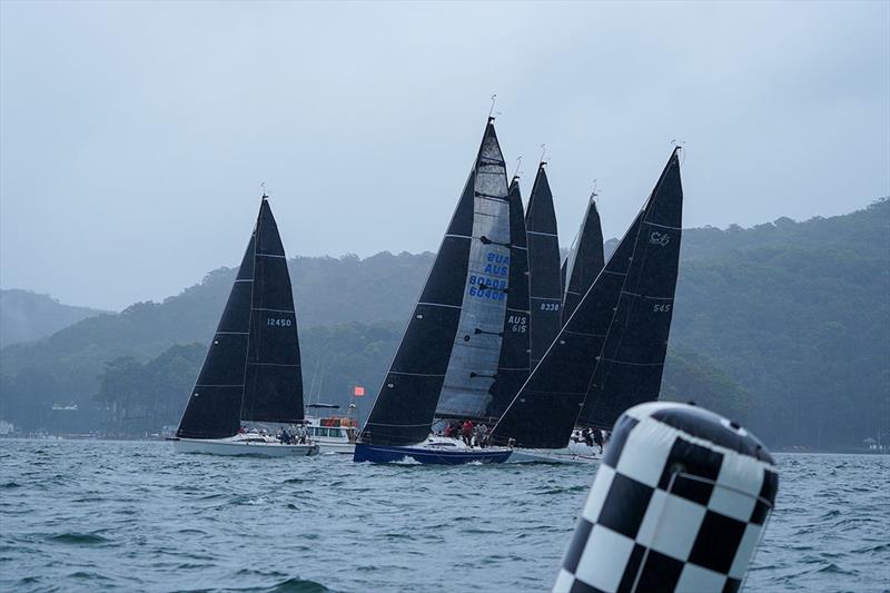 Division 1 boats line up to start - NSW ORC Championship - photo © RPAYC media