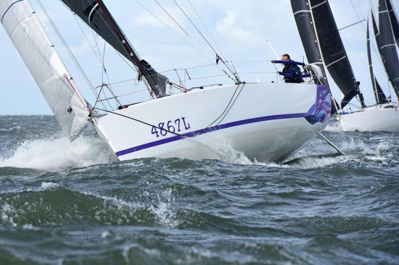 Kate Cope will be racing Sun Fast 3200 Purple Mist (GBR) Two-Handed with Claire Dresser photo copyright Rick Tomlinson taken at Royal Ocean Racing Club and featuring the IRC class