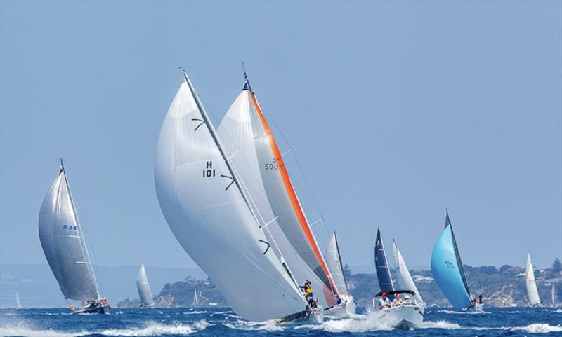 Port Philip Bay will be a sight to behold as the fleet sets their colourful kites for the start of the 50th Anniversary Melbourne to Hobart Yacht - photo © Steb Fisher