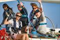 A happy crew enjoying Britain's Favourite Yacht Race