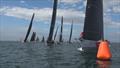 Hamilton Island Wild Oats at her favourited pin end of the start - Brisbane to Hamilton Island Yacht Race © Mike Middleton, RQYS