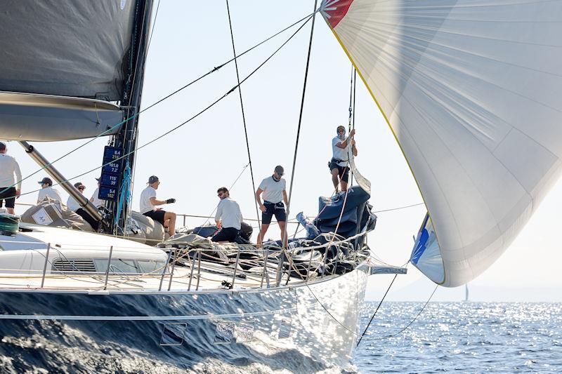 Swan 115 Jasi (SWE), skippered by Toby Clarke has taken a move further north in IRC Super Zero in the 2023 RORC Transatlantic Race photo copyright James Mitchell / RORC taken at Royal Ocean Racing Club and featuring the IRC class