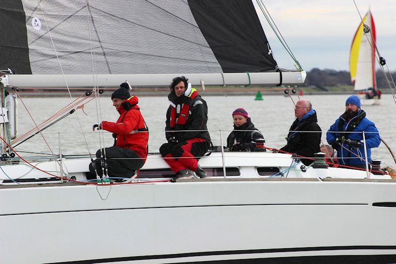 Liverpool YC Brass Monkey Series race 5 photo copyright Alistair Roaf taken at Liverpool Yacht Club and featuring the IRC class