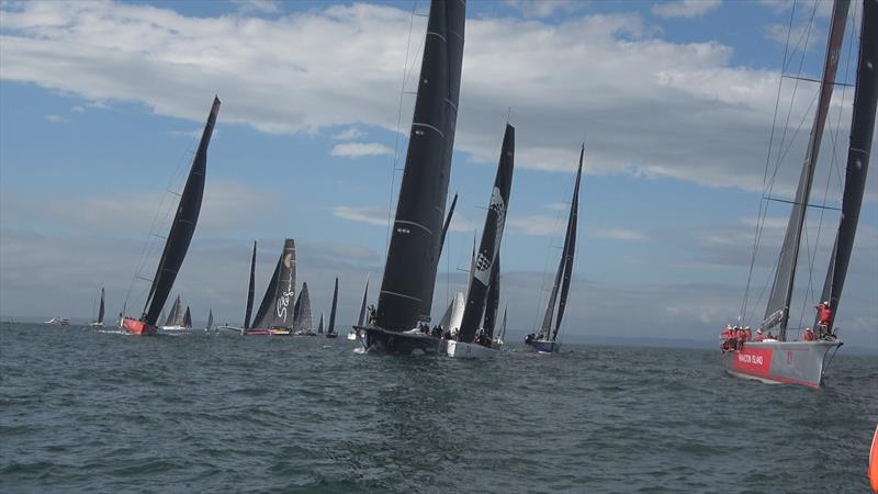 Lining up for the start of the race - Brisbane to Hamilton Island Yacht Race photo copyright Mike Middleton, RQYS taken at Royal Queensland Yacht Squadron and featuring the IRC class