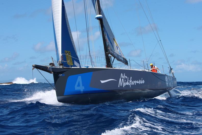 Leading the IRC Two-Handed Class: Verdier 54 Notre Mediterranee - Ville de Nice (FRA) at St Barths in the RORC Caribbean 600 - photo © Tim Wright / www.photoaction.com