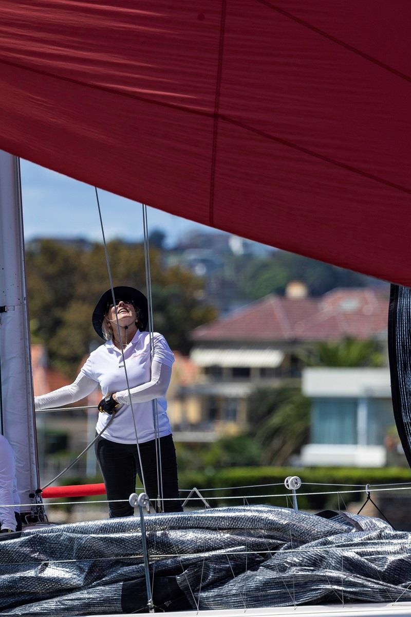 Paying attention to the kite trim on Euphoria - Nautilus Marine Insurance Sydney Harbour Regatta photo copyright Andrea Francolini taken at Middle Harbour Yacht Club and featuring the IRC class