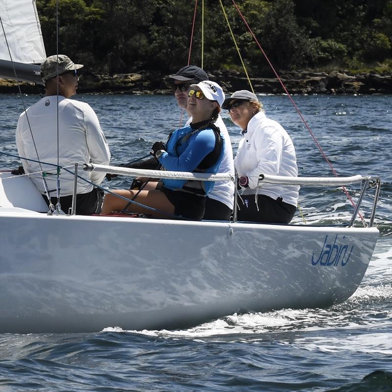 Karyn Gojnich (right) and crew on Jabiru - Nautilus Marine Insurance Sydney Harbour Regatta photo copyright Marg Fraser-Martin taken at Middle Harbour Yacht Club and featuring the IRC class