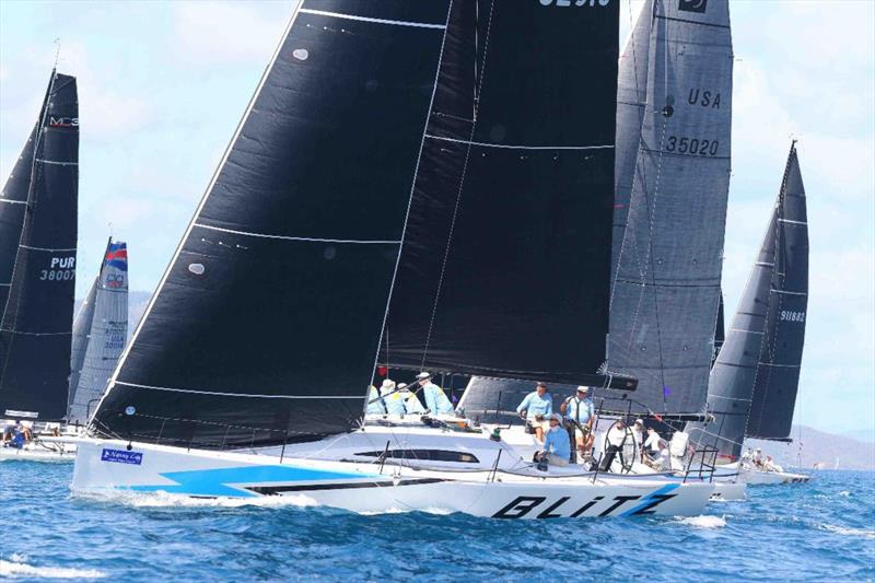 Team Blitz always race hard on long-time BVI competitor Peter Corr's Summit/King 40 photo copyright Ingrid Abery / www.ingridabery.com taken at Royal BVI Yacht Club and featuring the IRC class