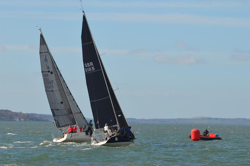 2023 Warsash Spring Series Day 2 photo copyright Peter Bateson taken at Warsash Sailing Club and featuring the IRC class