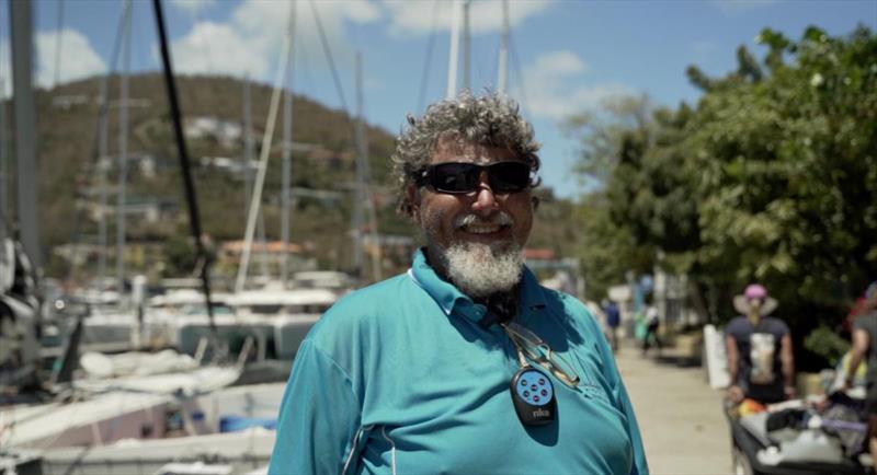 Australian Guy Chester is ready to race at the BVI Spring Regatta & Sailing Festival on his 46' Crowther designed trimaran Oceans Tribute - photo © BVISR
