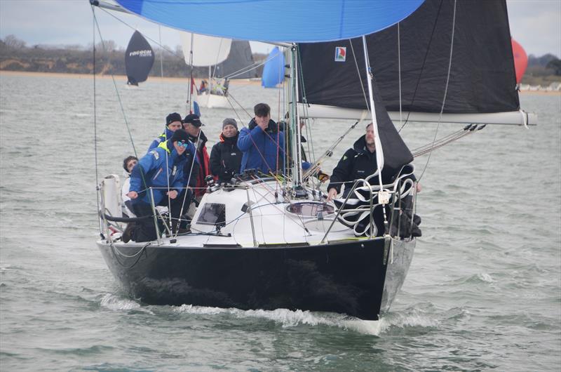 Quokka leading IRC 3 on 2023 Warsash Spring Series Day 3 photo copyright Peter Bateson taken at Warsash Sailing Club and featuring the IRC class