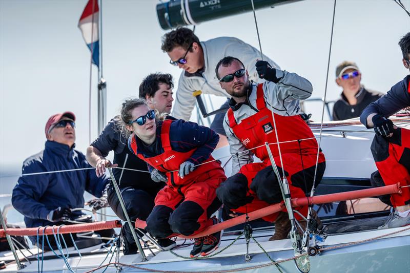 The team on the Army Sailing Association's Fujitsu British Soldier at the RORC Easter Challenge photo copyright Paul Wyeth / www.pwpictures.com taken at Royal Ocean Racing Club and featuring the IRC class