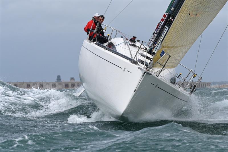 Tim Goodhew & Kelvin Matthews racing Sun Fast 3200 Cora - photo © Rick Tomlinson / RORC