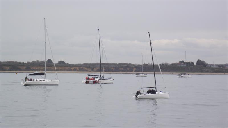 Waiting for the wind on the Warsash Spring Championships First Weekend - photo © Peter Knight